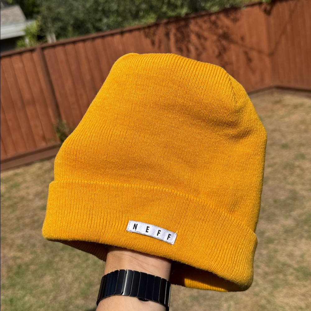 Neff Mustard Yellow Knit Beanie